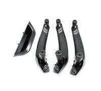 ZHUYRT LHD RHD Car/Fit for BMW X3 X4 F25 F26 4PCS Passenger Door Inside Handle Cover Door Armrest Panel Inner Pull Handle Trim 2010-2016(LHD-Carbon Fiber)