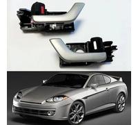 ZHUYRT Silver Inside Door Handle Left Right/Fit for Hyundai Tiburon Coupe 2003-2008 826102C500 826202C500 82610 2C500 82620 2C500(Right)