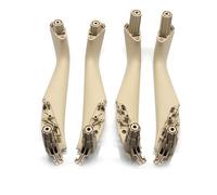 ZHUYRT Upgraded Car Interior Front Rear Left Right Door Handle Inside Cover Trim Panel/Fit for BMW 5 Series M5 G30 G31 F90 2017-2021(Beige 4pcs Set)
