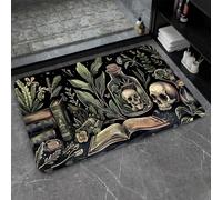 ZHUZHISHAN Bath Mat-Bathroom Rug，Books and Skulls-Absorbent Non Slip Quick Dry Stain Resistant Easy to Clean Care Shower Rug for Bathtub Shower Room 17×27.5Inch (43 * 70cm)