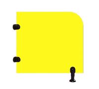 ZHWFDC Urinal Screen Toilet Partition,Children's Urinal Partition,Urinal Divider Partition,Sturdy And Durable For Family,Schools,Kindergartens,Public Places(Size:23.6×27.5in（60×70cm）,Color:Yellow)