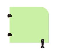 ZHWFDC Urinal Screen Toilet Partition,Children's Urinal Partition,Urinal Divider Partition,Sturdy And Durable For Family,Schools,Kindergartens,Public Places(Size:23.6×23.6in（60×60cm）,Color:Green)