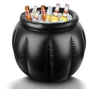 Zhwidnerso Halloween Cauldron Inflatable Drinks Cooler, 22 x 18 Inch Witches Large Kettle Decoration for Drinks, Sweets, Snacks Party