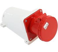ZHWTISNPE 1pc 16A/32A Industrial Plug - Waterproof Seat 380V 3/4/5 Core Three-Phase Four-Wire Exposed Socket(145 5 hole 125A solid)