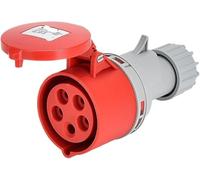 ZHWTISNPE 1pc Industrial Waterproof Plug and Socket Connector - Three-Phase 3-Core 4P5 Hole 16A/32A IP44 Non-Explosion-Proof(5p16a Connector Gp 5)