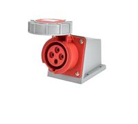 ZHWTISNPE 1pc Industrial Waterproof Plug and Socket Connector - Three-Phase 3-Core 4P5 Hole IP67 Non-Explosion-Proof(4p16a Ip67 Open1196)