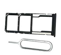 zhxchzhi OEM Dual SIM Card Tray SD Card Tray Holder Slot +pin Compatible with Xiaomi Poco C65 Parts Black