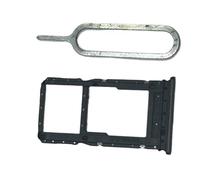 zhxchzhi OEM SIM Card Tray SD Card Tray Slot Holder+pin Compatible with Motorola Moto G75 5G Parts Black