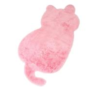 zhxinashu Cat-Shaped Area Rug, Fluffy Shaggy Rug for Kids Bedroom 47x93cm