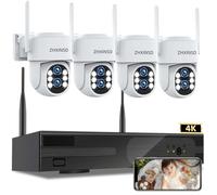 ZHXINSD 4PCS CCTV Security Camera System with 4K NVR