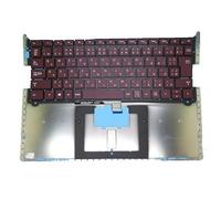 ZHXOZYF Laptop Keyboard For Microsoft for Surface 13.5'' 1769 US/UK/German GR/Swiss SW/PO Gray G672819NW G69220FDB 002L15K66LHC01(Japanese red)