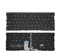 ZHXOZYF Russian Keyboard for Xiaomi for MI for Air 13.3 inch 9Z.ND7BW.001 490.09U07.0D01 MK10000005761 notebook RU silver Backlit(US Black Backlight)