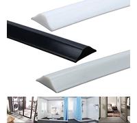 ZHXQ 80CM Silicone Shower Threshold Collapsible Threshold Water Dam Bendable Waterproof Shower Water Blocking Strips Self Adhesive Silicone Bath Shower Barrier Door Seal For Wet And Dry