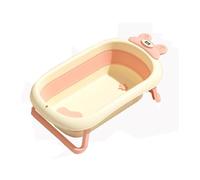 ZHXQRP Collapsible Bathtub for Puppy Small Cats Portable Bath-tub Hung on the Wall Multifunctional Bath Tub with Non-Slip Touch Control Temperature-Sensitive(Pink)