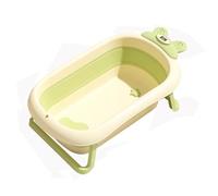 ZHXQRP Collapsible Bathtub for Puppy Small Cats Portable Bath-tub Hung on the Wall Multifunctional Bath Tub with Non-Slip Touch Control Temperature-Sensitive(Green)