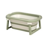 ZHXQRP Collapsible Pet Bathtub Dog Bath Tub Plastic Portable Bathtubs with Water Drain Plug Small Pets for Puppy Small Dogs Cats Space Saving Design(Green)