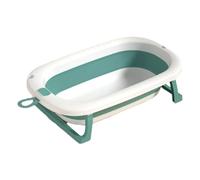 ZHXQRP Dog Bath Tubs Folding Pet Bathtub with Water Drain Plug Small Pets Portable Bath Tub for Puppy Small Dogs Cats Space Saving Design(Green)