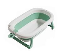 ZHXQRP Foldable Bath with Water Drain Plug and Temperature Display for Puppy Cats Pet Washing Shower Multifunctional Portable Bathtub Sturdy(Green)