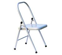 ZHXQRP Iyengar Yoga Chair Backless Chair for Yoga Practice Metal Yoga Assist Chair Foldable Yoga Auxiliary Chair for Deepening Yoga Practice