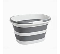 ZHXQRP Multipurpose Collapsible Pet Bathtub Plastic Dog Bath Tub Portable Folding Bathing Tub-Storage Organizer for Bathing/Shower(Gray)