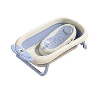 ZHXQRP Pet Bathtub with Drainage Hole and Bath Rack Multi-Functional Foldable Bath-tub Digital Temperature Sensing Large Capacity for Puppy Small Dogs Cats(Purple)