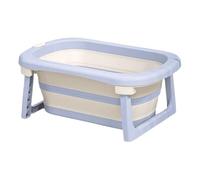 ZHXQRP Portable Folding Pets Bathtub with Water Drain Plug and Non-Slip Mat Dog Bath Tub Easy to Operate for Puppy Small Dogs Cats(Blue)