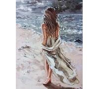 ZHXXFD Dancer Paint By Numbers for Adults Without Frame,Adult Paint By Numbers Canvas Kits Beautiful Woman Girl - 40X50Cm,DIY Acrylic Oil Painting Kit Art,Painting By Numbers for Beginner,A5