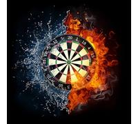 ZHXXFD Diamond Painting Kits for Adults Water and Fire Darts Game 30x30 5D Diamond Art Kits DIY Full Round Drill Crystal Cross Stitch Embroidery Mosaic Kits Beginners Kids,M020