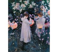 ZHXXFD Paint By Numbers for Adults Kids Beginners Landscape Famous Paintings Without Frame 40X50CM Carnation, Lily, Lily, Rose - John Singer Sargent,C15