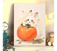 ZHXXFD Paint by Numbers Kits for Adults Animals Panda Rabbit Fruits Dog Without Frame 40X50Cm DIY Oil Acrylic Painting by Numbers Kits for Beginners Canvas Lotus Chicken Bird,A11