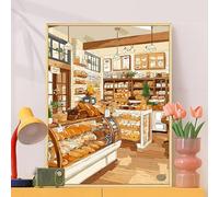 ZHXXFD Paint by Numbers Kits for Adults Kitchen Cake Bread Toast Fruit Without Frame 40X50Cm DIY Oil Acrylic Painting by Numbers Kits for Beginners Canvas Landscape,A12