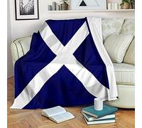 ZHXXFD Scotland Flag Throw Blanket,3D Printed Flannel Fleece Blanket Kids Boys Girls,Fluffy Soft Warm Thick Blanket Throw For Sofa Bed,Winter Single Blankets For Adults Child,130X150CM(W135)