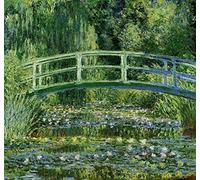 Zhyaunz 5D DIY Diamond Painting Kits Claude Monet The Japanese Bridge Cross Stitch Mosaic Embroidery Rhinestone Full Round Drill Manual Hobby Home Decor 16x20 inch