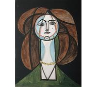 Zhyaunz DIY 5D Diamond Painting Pablo Picasso Woman's Head Painting by Number Kits Embroidery Drawing Rhinestone Art Craft 30x40cm