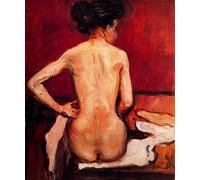 Zhyaunz Naked Woman - DIY 5D Diamond Painting Kits - Edvard Munch - Cross Stitch Embroidery Full Round Craft Art Gift 30x40cm