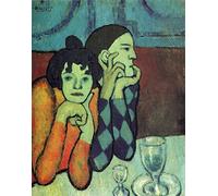 Zhyaunz Paint by Numbers Kits Pablo Picasso - Two acrobats 5D DIY Diamond Painting Rhinestone Embroidery Arts Craft Gift 40x50cm