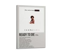 ZHYAZHA Biggie Smalls Ready to Die Posters Wall Art Canvas Aesthetic Poster Painting Decor For Living Room Bed Room Elegant Poster 16x24inch(40x60cm) Frame-style