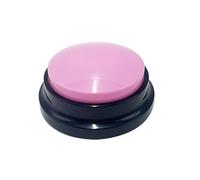 ZHYEQINGRUI Dog Buttons Talk Training, Communication Buttons for Pet, Training Buzzer, 30 Second Record & Playback Interactive Dog Toys Pink