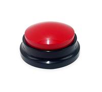 ZHYEQINGRUI Dog Buttons Talk Training, Communication Buttons for Pet, Training Buzzer, 30 Second Record & Playback Interactive Dog Toys Red