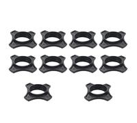 ZHYOHEN 10PCS 60x60x15mm Black Rubber Microphone Anti Slip Ring Stand Protection Shockproof Sleeve Suitable for KTV Party Meeting Room News Interview