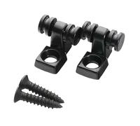 ZHYOHEN 2PCS Black Stainless Steel Roller String Holder with Screws for Starting Electric Guitar String Component