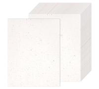 ZHYOPING A6 White Cardstock Postcard Paper 100 Sheets, 250gsm Thick Kraft Card with Gold Foil, 15x10cm Blank Cards for DIY Crafts, Invitations, Wedding, Greeting & Thank You Cards