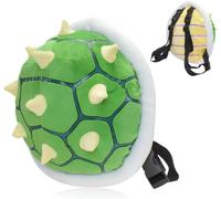 ZHYPFF Green Backpack Ultra Yellow Spiked Turtle Shell Backpack Role Play Costume Accessory Prop Soft Stuffed Cartoon Toy 11.4 inch, Green Thorn