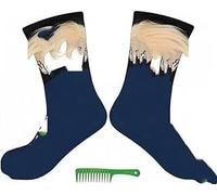 ZHYUAD Funny Trump Unisex Socks Novelty Trump 2024 Stylish Hair Socks Perfect Trump Merchandise Gift, Hold Back Laughter - Dark Blue-black 2024, One Size