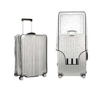 ZHYUAN Pack of 2 28 Inch PVC Suitcase Covers, Waterproof, PVC Suitcase Covers, Protective Case, PVC, Travel Suitcase Protective Cover, PVC, Suitcase Protective Cover, Transparent PVC