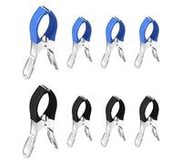 ZHYUAN Pack of 8 Large Clips, Stainless Steel Beach Towel Clips, Large Clothes Pegs, Towel Clips, Stainless Steel Clothes Pegs, Bath Towel Clips, for Daily Laundry, Thick Clothes, Bath Towels, Bed