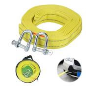 ZHYUAN Tow Rope, Tow Rope Car, 5 Metres, 5 Tonnes (11000 Lbs), Emergency Tow Strap, Tow Rope Car Kit, with 2 Reinforced Hooks and Reflective Strips, for Car, Truck, Motorhome