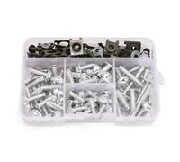 zhyubnd 175pcs M5 M6 Motorcycle Full Fairing Bolts Kit Screws Fastener Clips Screw Nut for Yamaha YBR 125 YBR125 2005-2014 YBR 250 YBR250 2007-2012 2011 Replacement Parts