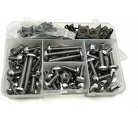 zhyubnd Motorbike Fairing Bolts for CBR 1100XX CBR1100XX 1100 XX for Blackbird 1997-2007 01 02 03 04 05 Motorcycle Nuts Kit Fastener Clips Screw 175 Pcs