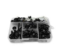 zhyubnd Motorcycle Fairing Bolt Kit for CB125F CB500 CB190r CB1300 CB1000 CB1000R CB500F CB300F CB599 CB600F HORNET Windscreen Fasteners Screws Set 195PCS Replacement parts